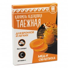 Карамель Таежная для бронхов и легких, мед и облепиха, 33 г