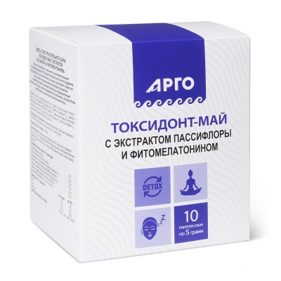 Токсидонт-май с экстрактами пассифлоры и фитомелатонином, 10 саше по 5 г в Москве